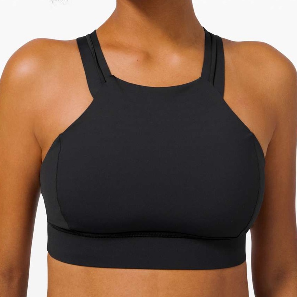 [lululemon] Strong at Heart Bra *Medium Support, C/D Cup - Black - 6